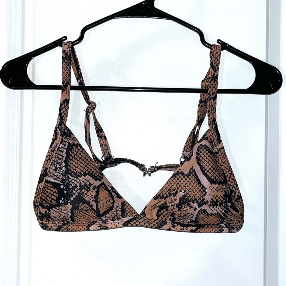 Snakeskin SHEIN Cheeky Bikini Size: M